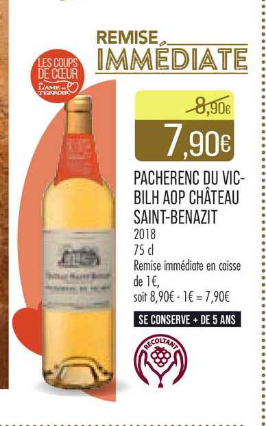 pacherenc du vicbilh aop château saint-benazit 2018