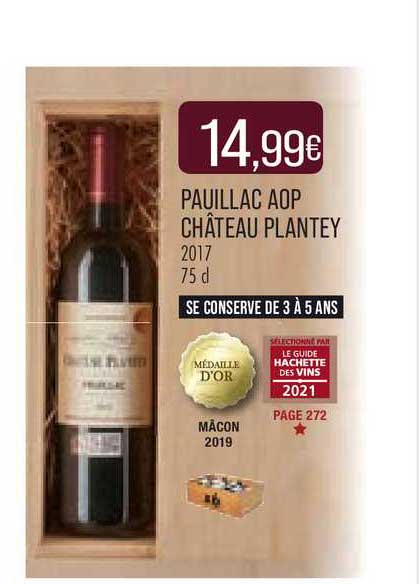 Pauillac Aop Château Plantey 2017