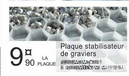 plaque stabilisateur de graviers
