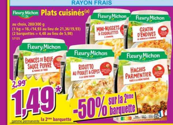 plats cuisinés fleury michon