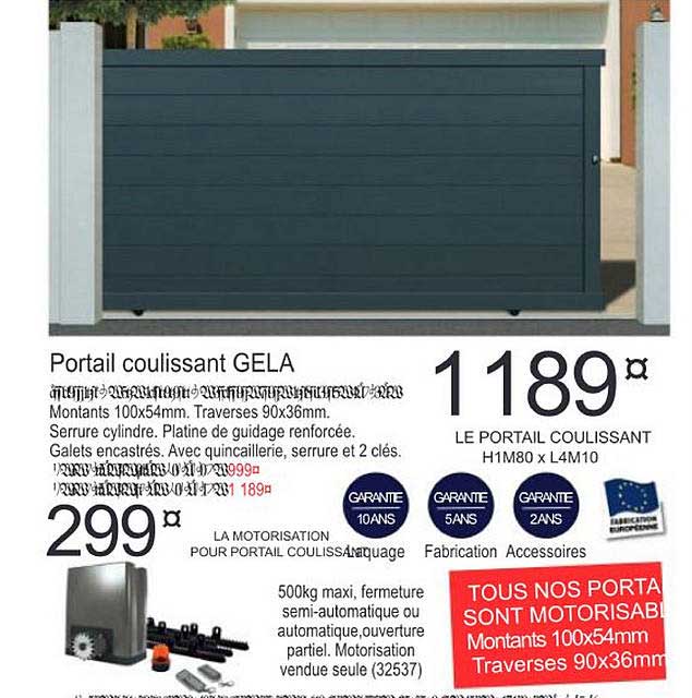 portail coulissant gela