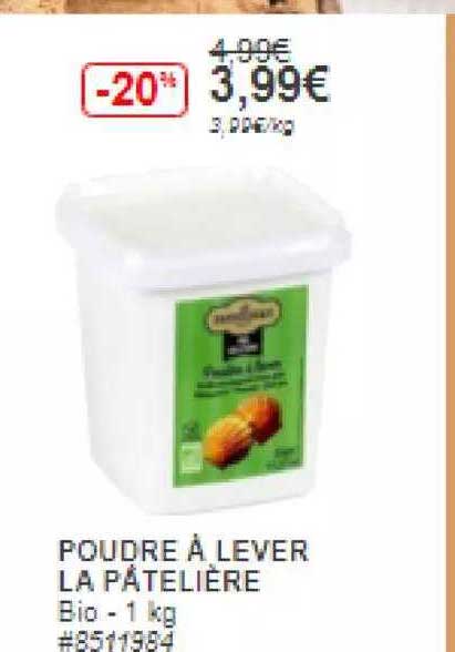 poudre à lever la pâtelière