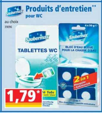 produits d'entretien pour wc saubermax