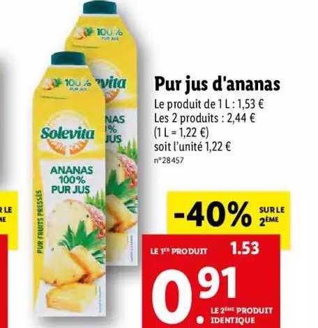 pru jus d'ananas solevita