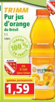 Pur Jus D'orange Du Brésil Trimm