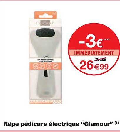 râpe pédicure électrique "glamour"