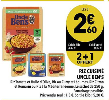 riz cuisiné uncle ben's