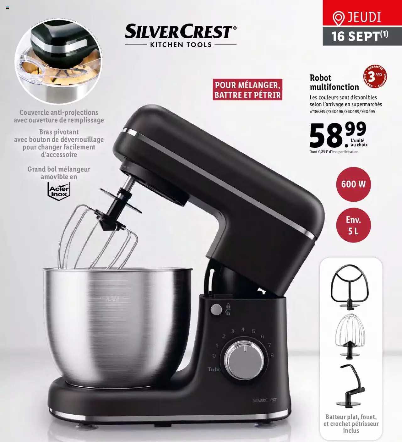 robot multifonction silver crest