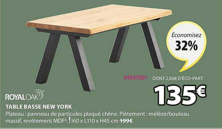 royaloak table basse new york