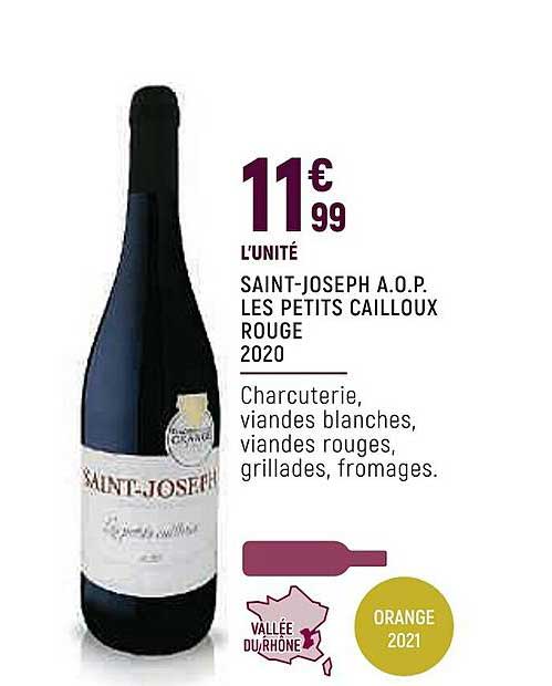 saint-joseph a.o.p. les petits cailloux rouge 2020