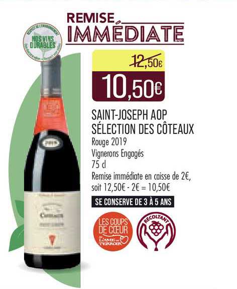 saint-joseph aop sélection des côteaux rouge 2019