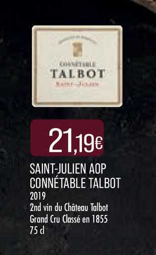 saint-julien aop connétable talbot 2019