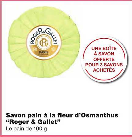 savon pain à la fleur d'osmanthus "roger &  gallet"