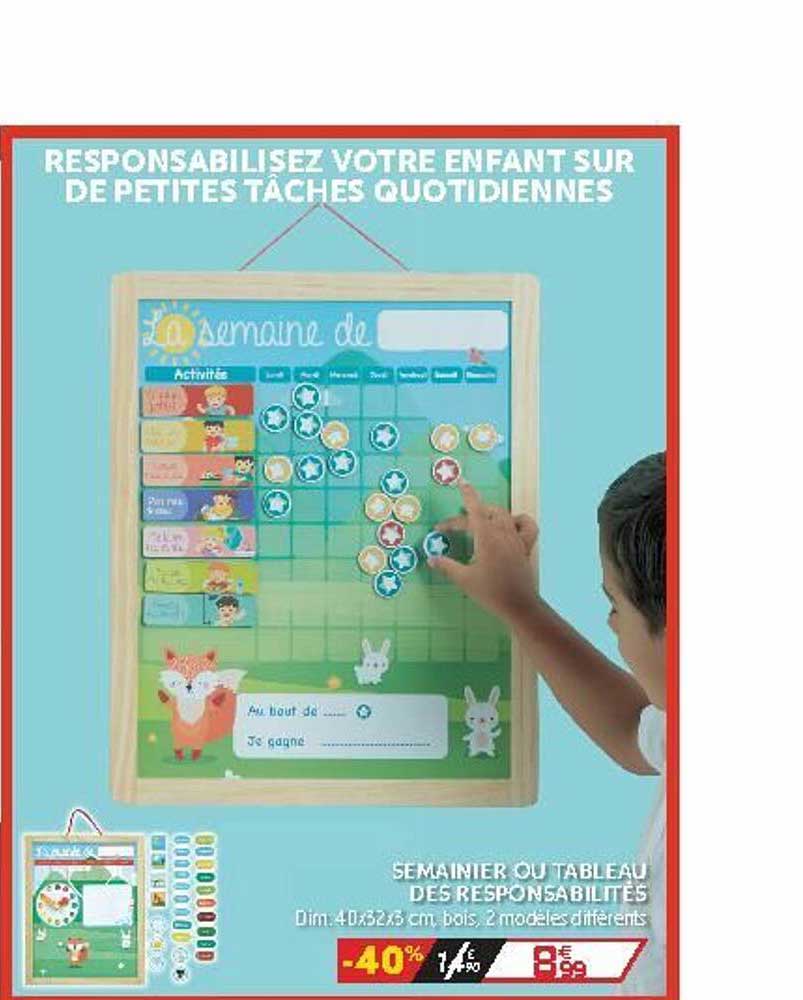 Semainier Ou Tableau Des Responsabilités