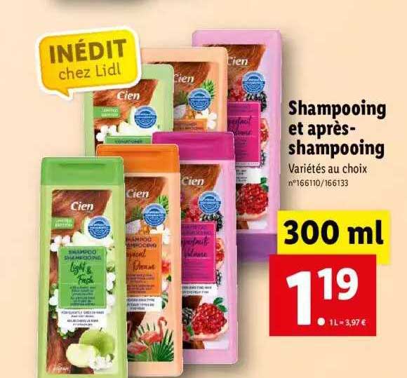 shampooing et après-shampooing cien