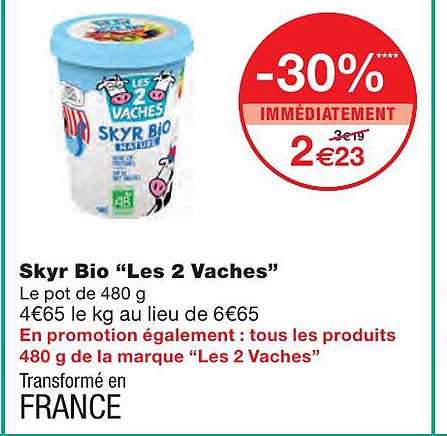 Skyr Bio "les 2 Vaches"