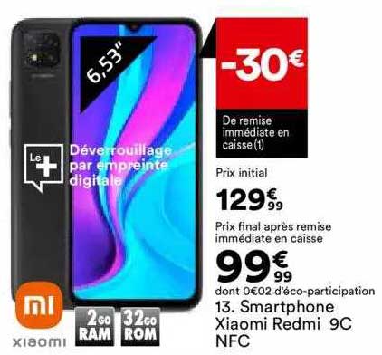 smartphone xiaomi redmi 9c nfc