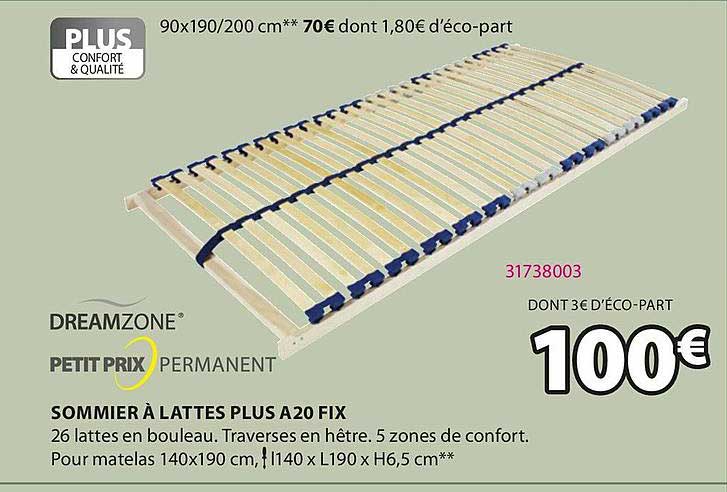 sommir à lattes plus a20 fix dreamzone