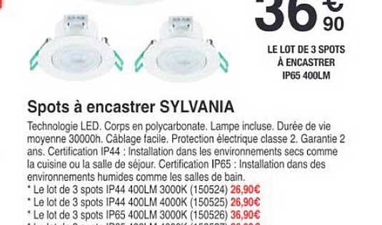spots à encastrer sylvania