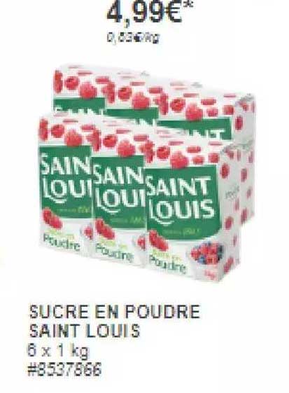 sucre en poudre saint louis