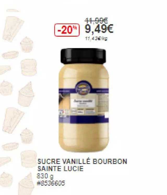 sucre vanillé bourbon sainte lucie