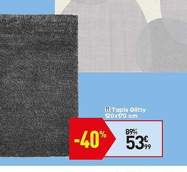 tapis glitty 120 x 170 cm