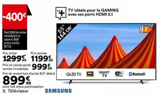 Téléviseur Samsung 65" 164 Cm