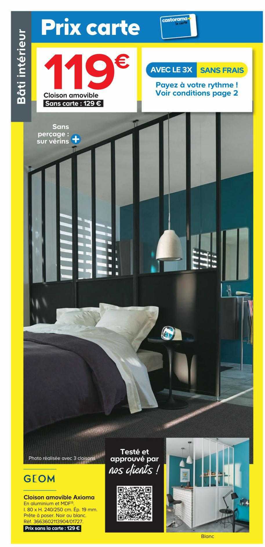 claison amovible axioma geom