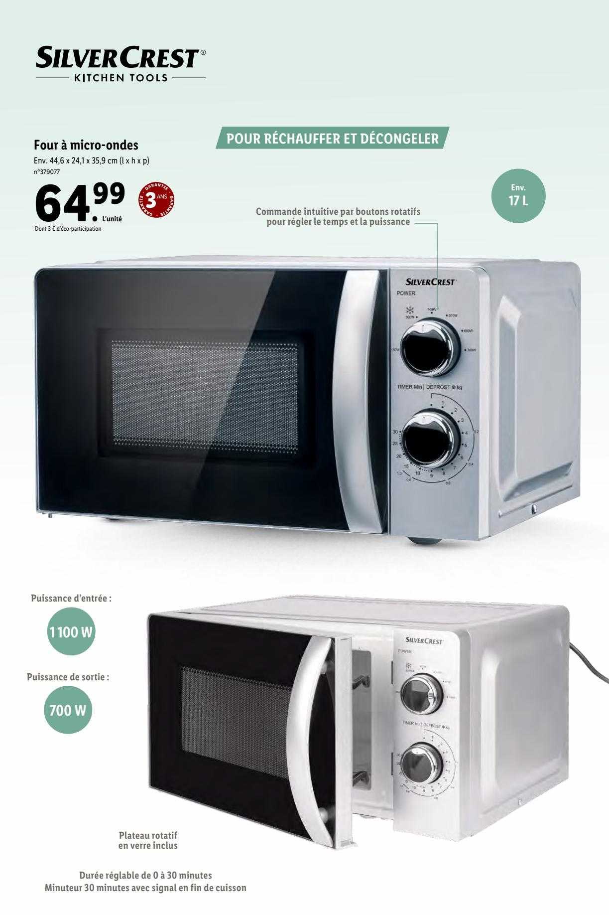 four à micro-ondes silvercrest