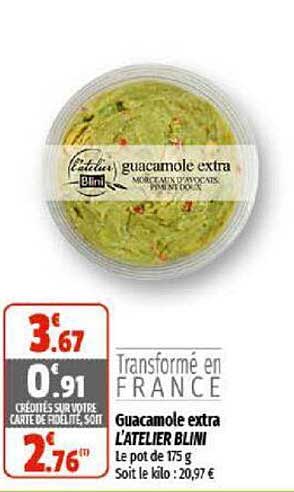 guacamole extra l'atelier blini