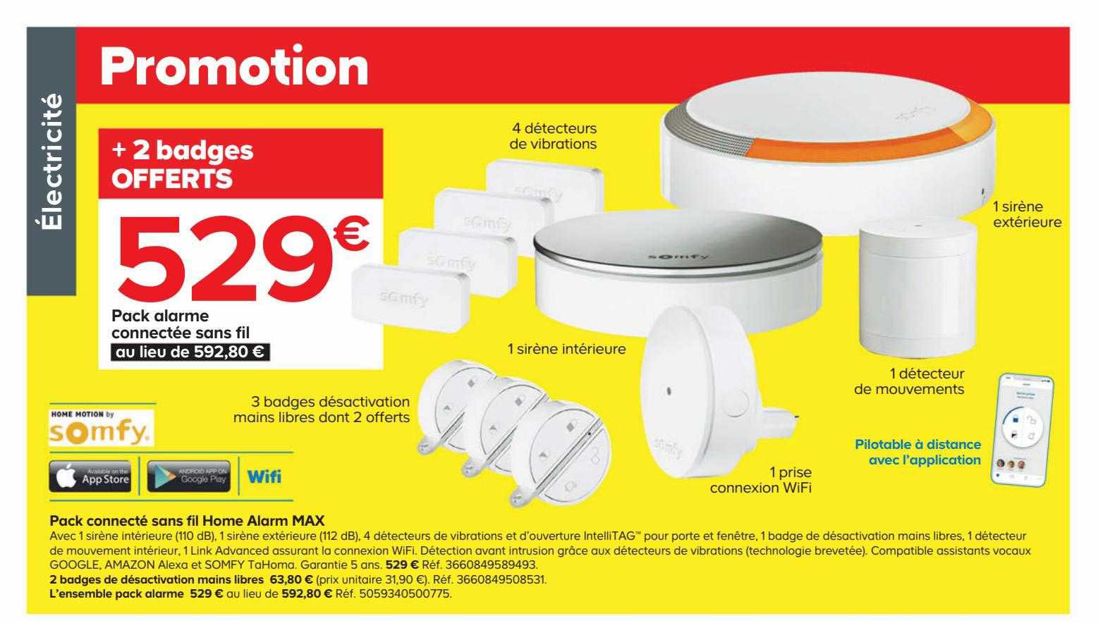 Pack Alarme Connecté Sans Fil Home Alarm Max Somfy