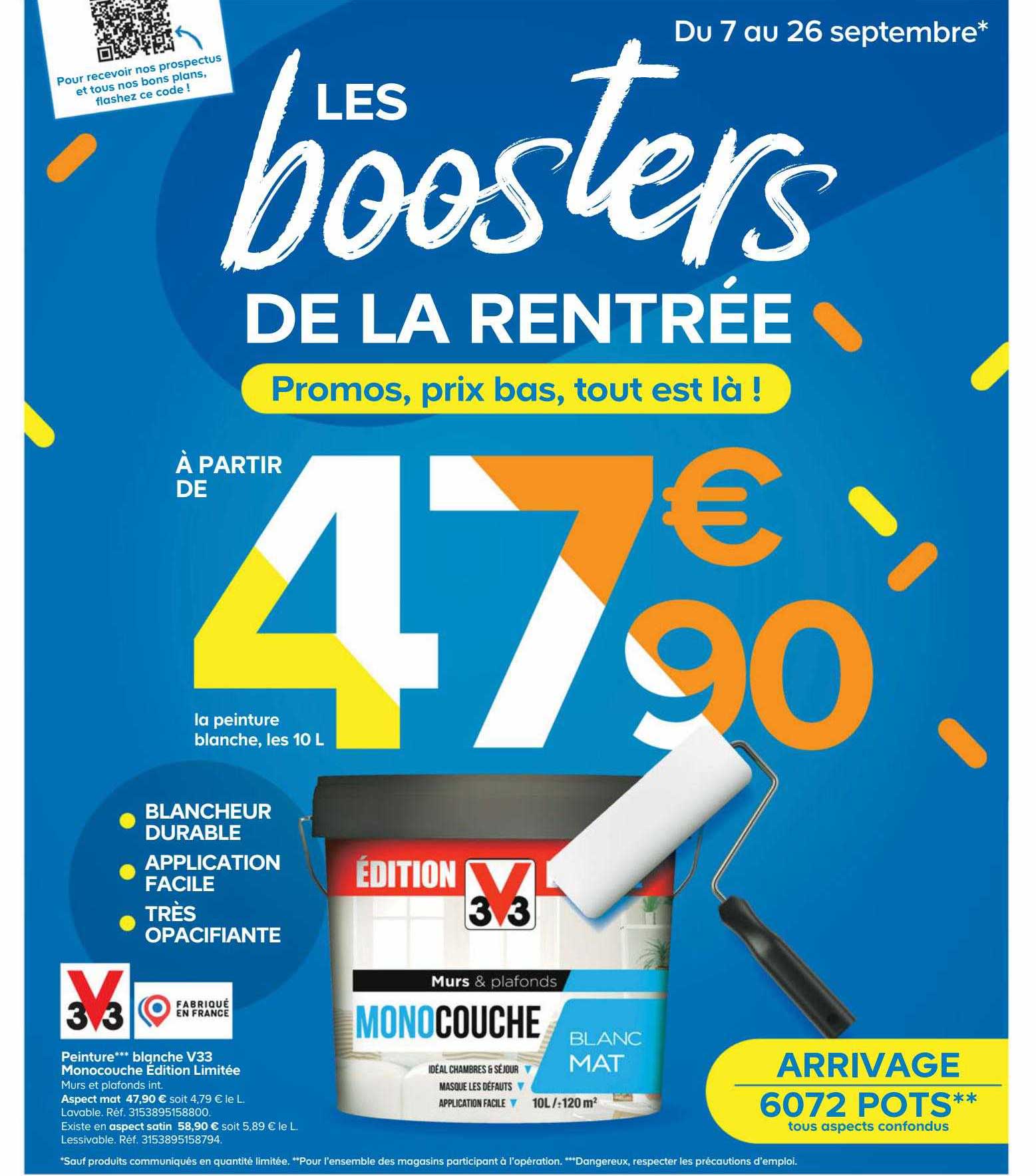 peinture blanche v33 monochouche édition limitée