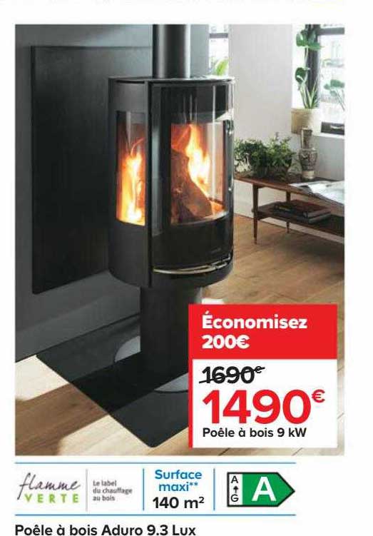 poêle à bois aduro 9.3 lux