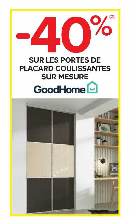 portes de placard coulissantes sur mesure goodhome