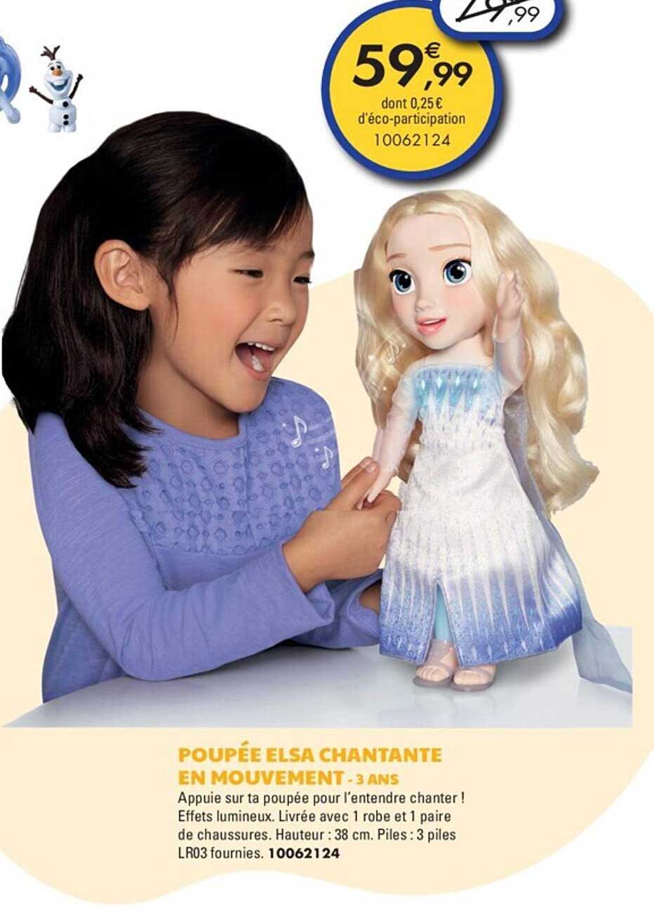 poupée elsa chantante en mouvement - 3 ans