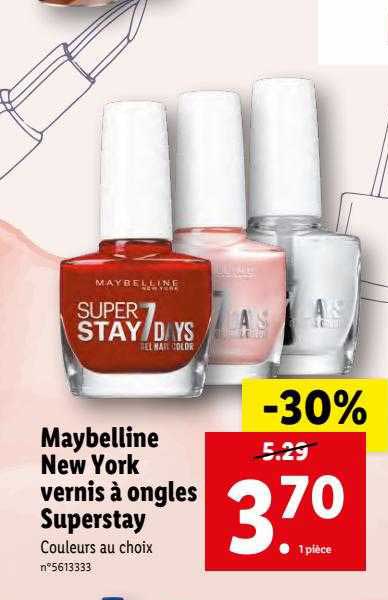 vernis à ongles superstay maybelline new york