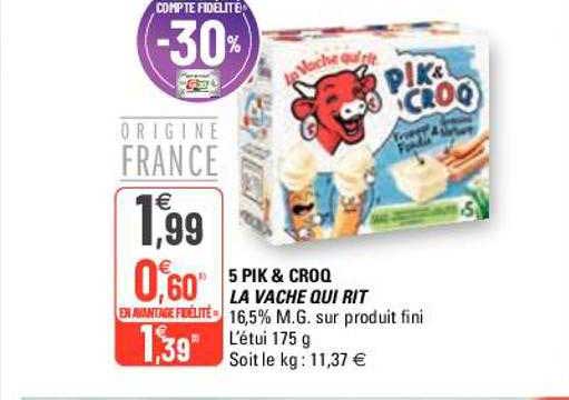 5 pik & croq la vache qui rit