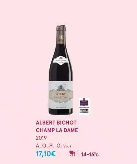albert bichot champ la dame 2019 a.o.p. givry