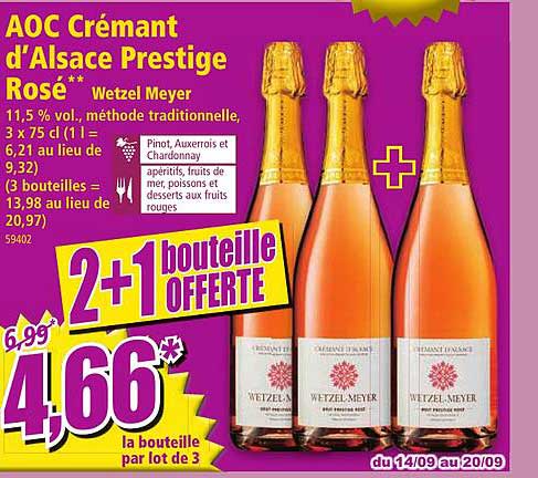 Aoc Crémant D'alsace Prestige Rosé Wetzel Meyer