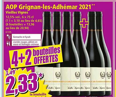 aop grignan-les-adhémar 2021 vieilles vignes