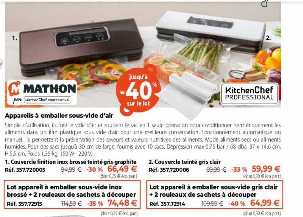 appareils à emballer sous-vide d'air