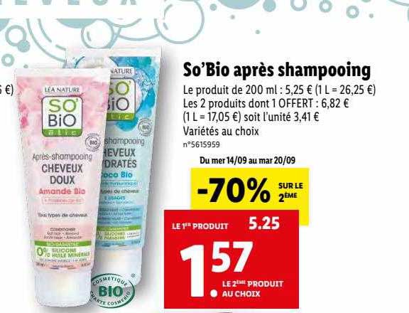 après-shampooing so'bio