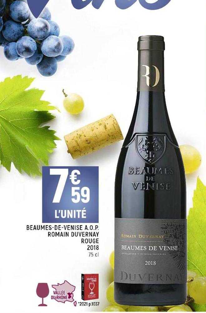 beaumes-de-venise a.o.p. romain duvernay rouge 2018