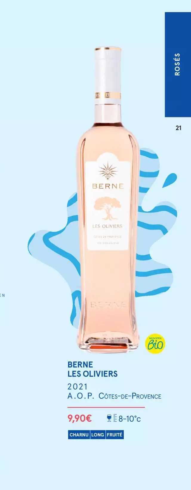 berne les oliviers 2021 a.o.p. côtes-de-provence