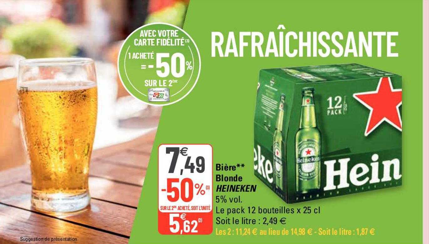 Bière Blonde Heineken