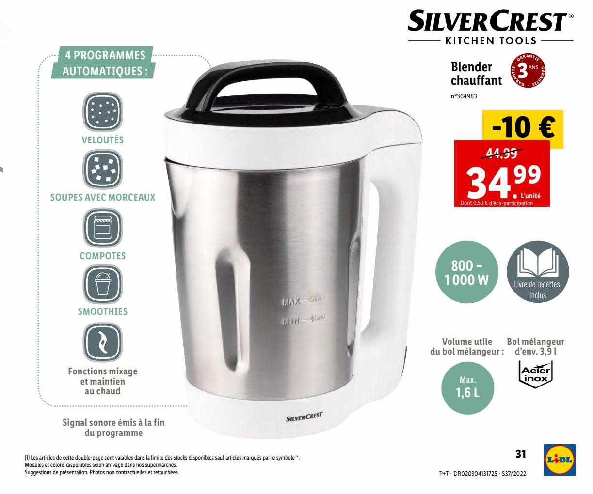 Blender Chauffant Silvercrest