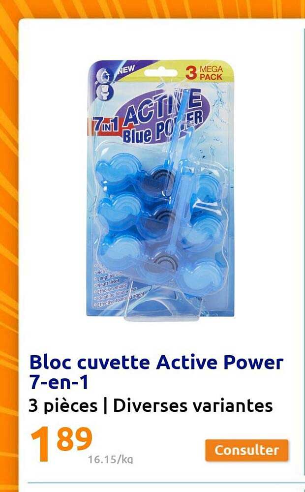 bloc cuvette active power 7-en-1