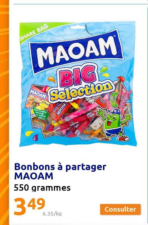 bobons à partager maoam