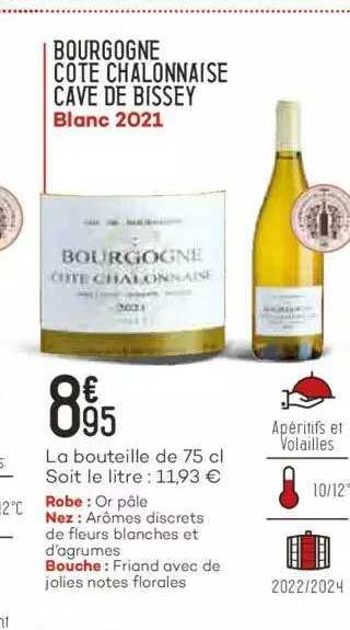 bourgogne côte chalonnaise cave de bissey blanc 2021