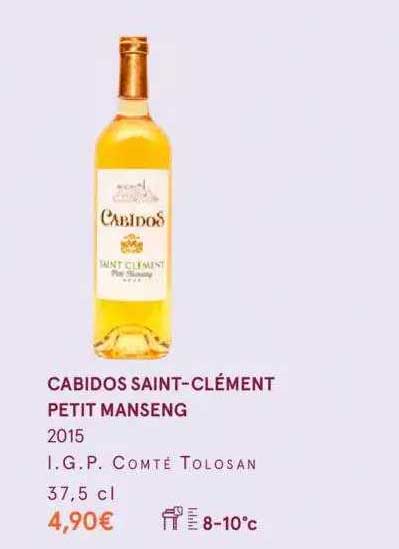 cabidos saint-clément petit manseng 2015 i.g.p. comté tolosan